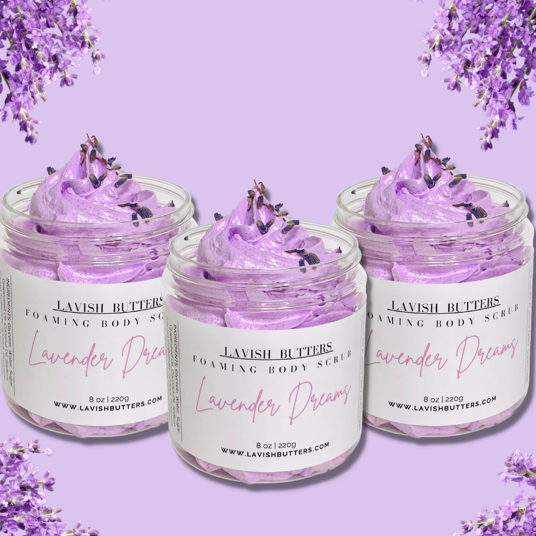 Lavender Dreams Foaming Sugar Body Scrub